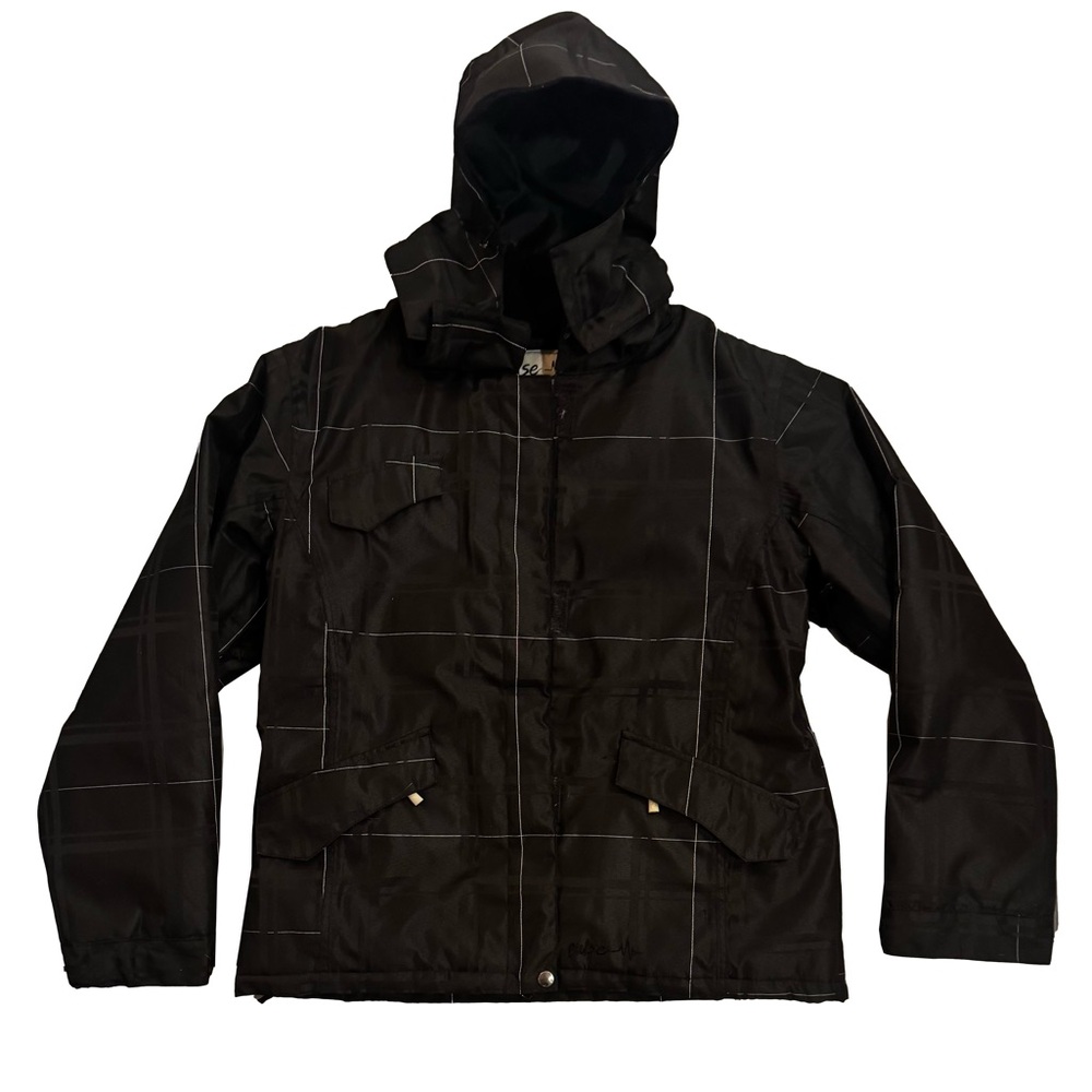 Pulse Black and White Ski Jacket